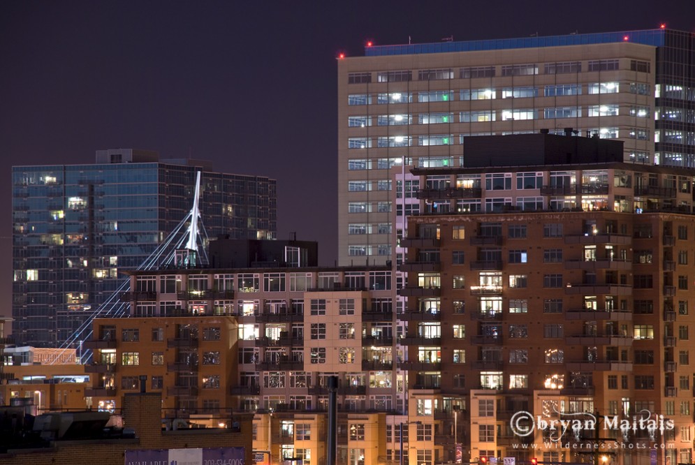 Denver Night Buildings