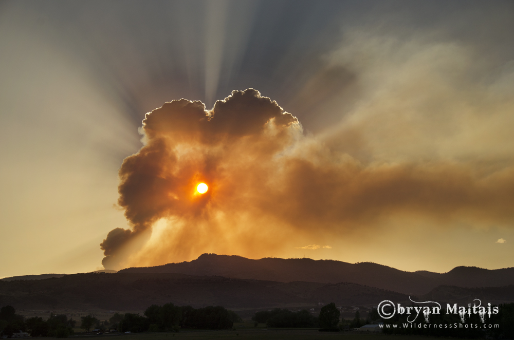 High Park Fire Sunset