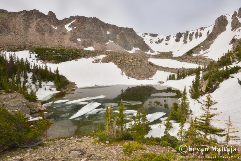 Cirque lake, Colorado