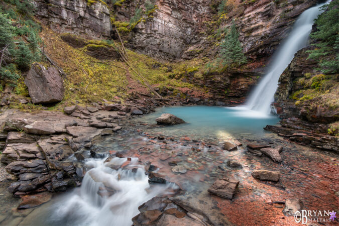 Aqua Waterfall Below - Wildernessshots Photography