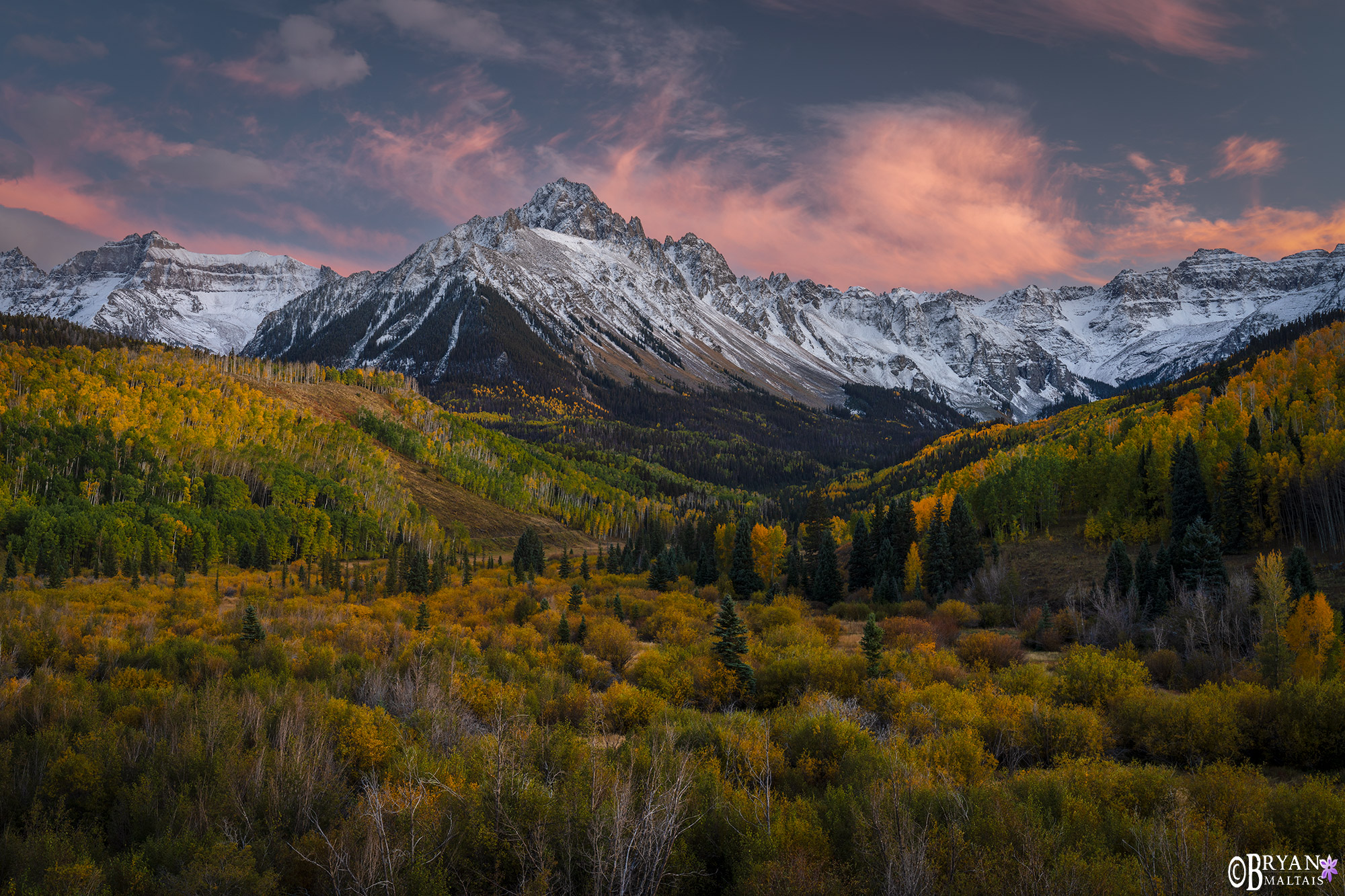 Mt. Sneffels Afterglow, Ridgway Co Photo Print