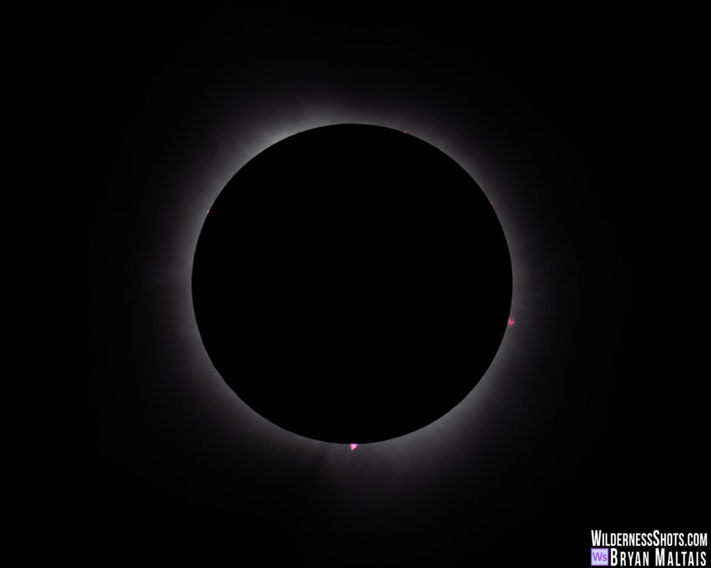 Solar Prominence 2024 Total Solar Eclipse