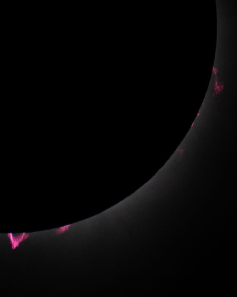 solar prominence 2024 total solar eclipse